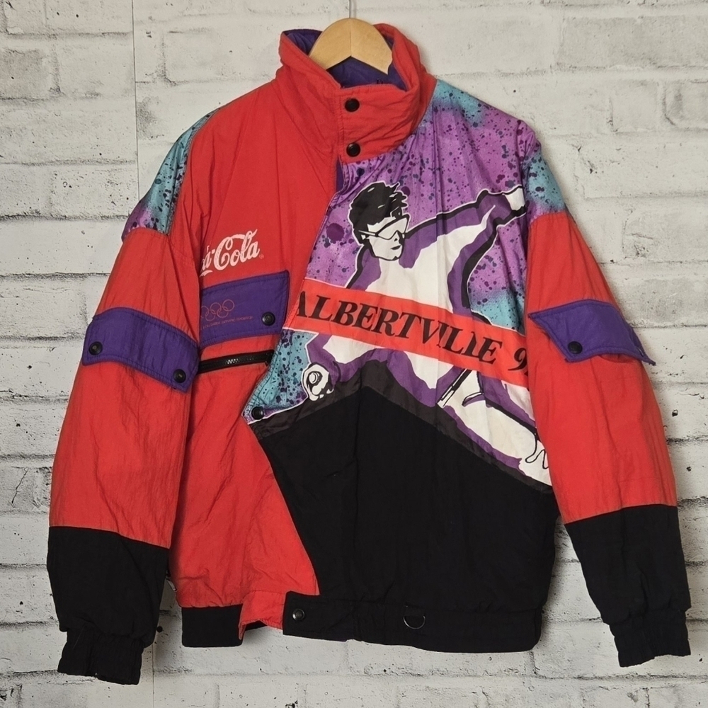 Rare 1992 Albertville Olympics Coca-Cola Ski Jacket XL Vintage